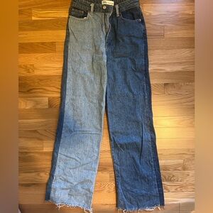 Zara two toned denim jeans